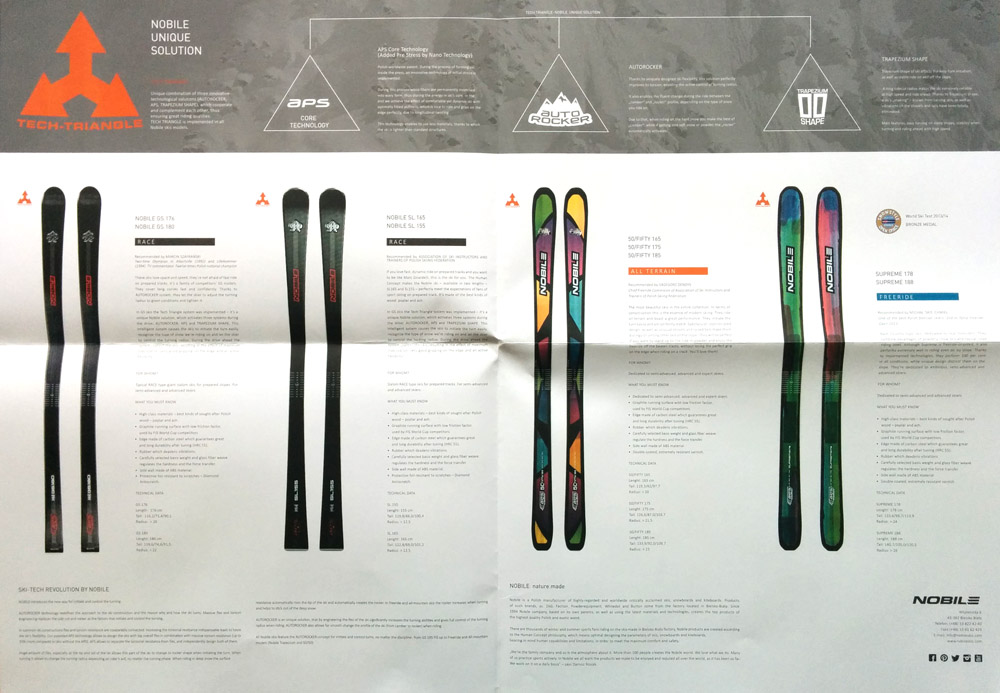 Folder Nobile Skis by Labmatic