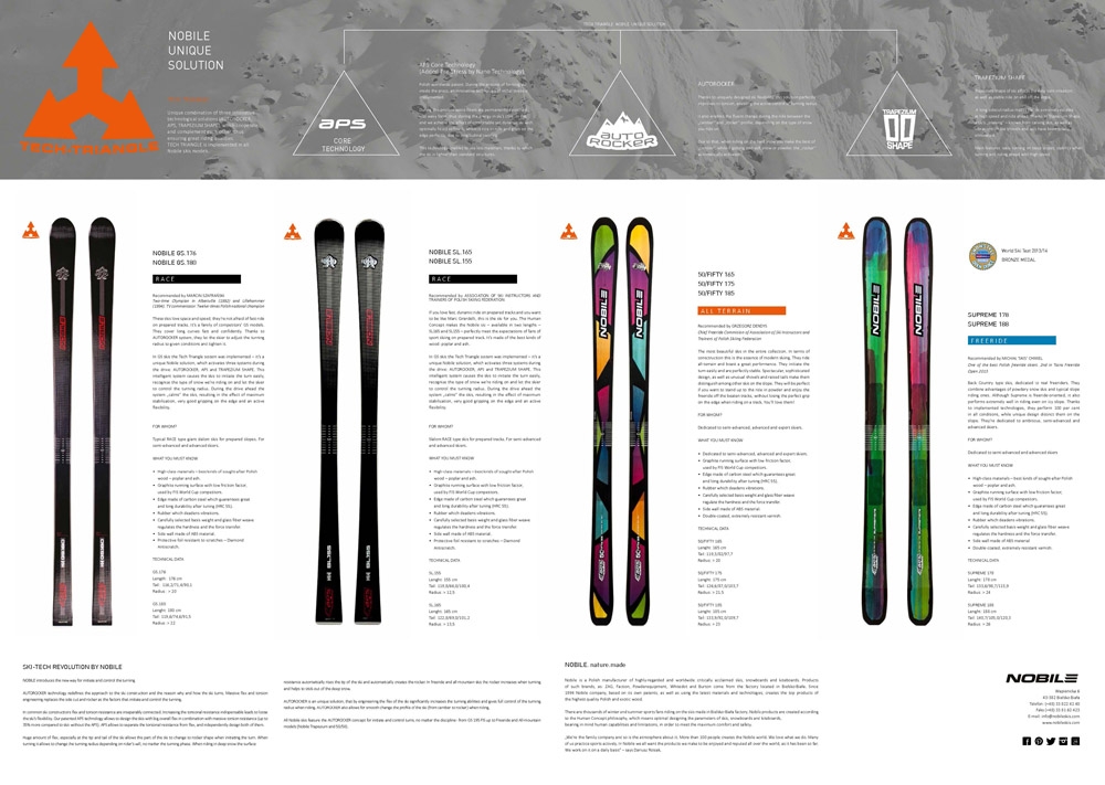 Folder Nobile Skis by Labmatic