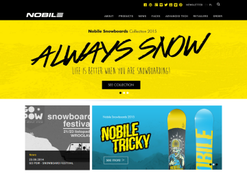 Labmatic | Web Design. Nobile Snowboards
